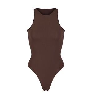 SKIMS High Neck Fits Everybody Bodysuit XS Cocoa